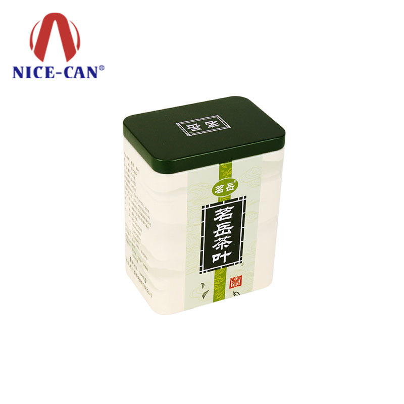 Wholesale custom storage metal gift tea tin can packaging square tea tins box