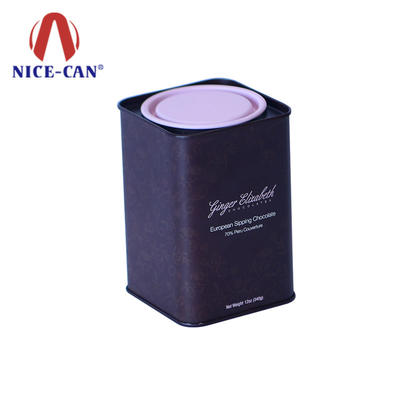 Hot sale square tin box chocolate gift tin box For Friends
