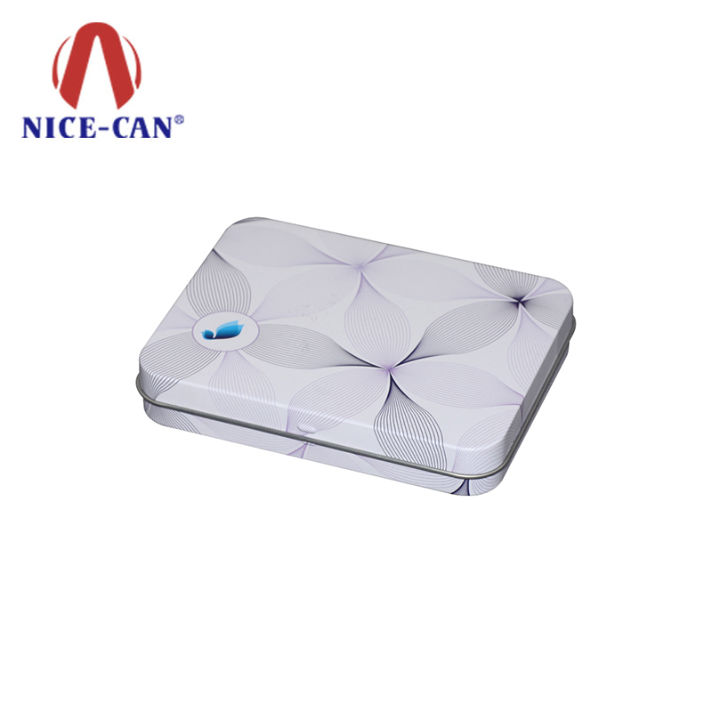 Customized design square metal soap tin box