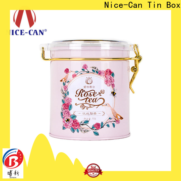 clear tea tin container factory for sale NiceCan