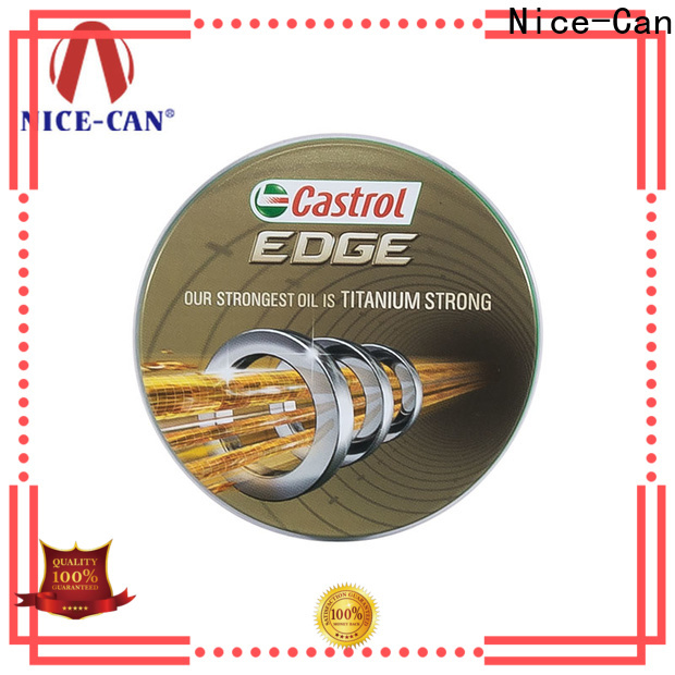 Nice-Can round promotional tins with lid for brand promotion
