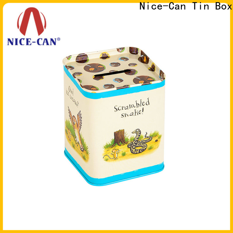 custom tin money box for business for present