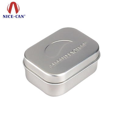 Square shape box for soap tin box with hinge soap tins